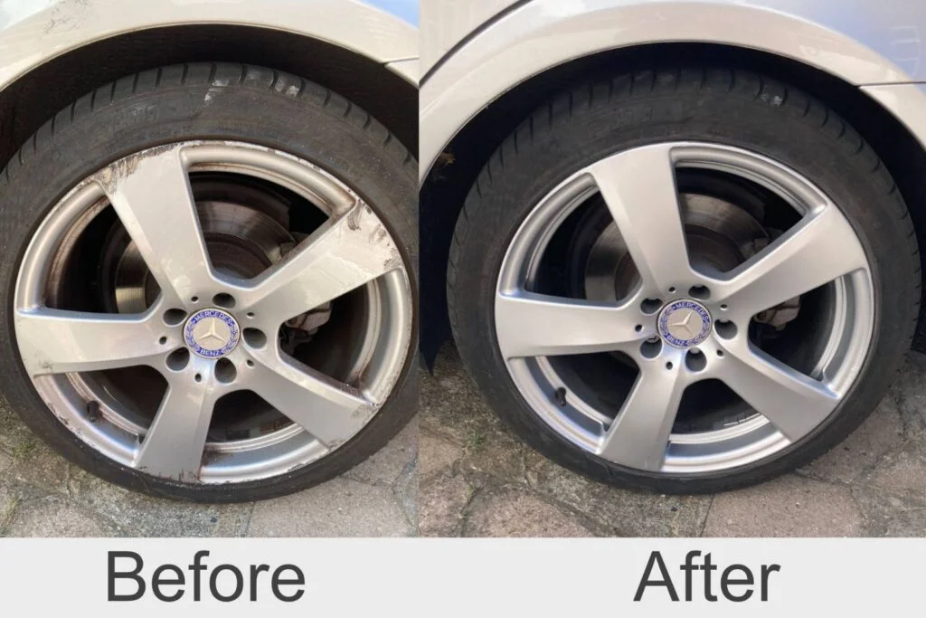 wheel restoration before and after